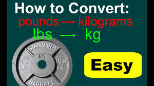 Converting Lbs To Kg Lbs To Kg Conversion Conversions Of Pounds To Kilograms