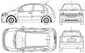 Car Citroen C3 2005 : the photo thumbnail image of figure drawing pictures  schematize car