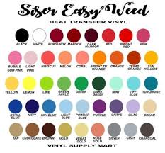 Siser Easyweed Heat Transfer Vinyl Heat Transfer Vinyl