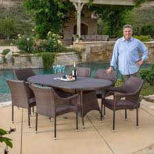 Capable of completing an outdoor dining set or standing out on their own, this chair set will make a statement in any setting. Sigma All Weather Portable Rattan Outdoor Modern Pool Dining Table Table Table Table Diningtable Modern Aliexpress