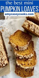 Pumpkin Streusel Bread Mini Loaves Recipe Baking Recipes Mini Loaf Easy Delicious Recipes