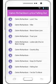 It featured the minor hit keep on pushin' and a solo version of the song more than a woman. he originally performed the song as a duet with angie stone on her album mahogany soul. Calvin Richardson Hearsay For Android Apk Download