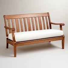 One Of My Favorite Discoveries At Worldmarket Com Wood St Martin Occasional Bench With Cushion Outdoor Entertaining Decor Wooden Sofa Designs Outdoor Chairs
