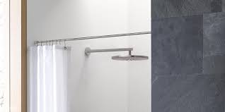 Phos I Duschvorhangstange Massiv Gerade Fur Nischen Design Duschvorhangstange Von Wand Zu Wand In Edelstahl Dsn12 Duschvorhangstange Vorhange Dusche