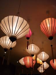 Sophisticated Hoi Silk Lanterns Suspended From Ceiling Paper Lanterns Wedding Decorations Paper Lanterns Lanterns
