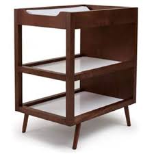 Mid Century Modern Changing Table From Poshtots Modern Changing Tables Changing Table Dresser Changing Table
