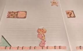 ¡experimenta el reto original de nintendo una vez más! Video Asi Se Ve Super Mario Bros Animado Con Dibujos En Papel