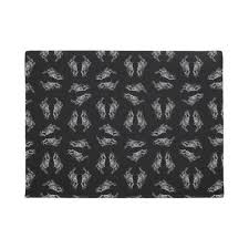 Black Alice In Wonderland White Rabbit Art Pattern Doormat Pattern Art Alice In Wonderland Rabbit Art