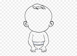 We draw the right hand. Png Freeuse Download Drawing Child Little Baby Draw A Baby Easy Clipart 3477881 Pikpng