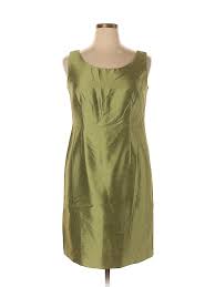 Coldwater Creek Cocktail Dress Sheath Green Solid Dresses Used Size 16 Petite In 2020 Dresses Summer Dresses Fashion