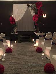 Beauty And The Beast Or Phantom Of The Opera Wedding Ceremony Halloween Themed Wedding Masquerade Wedding Wedding Ceremony Decorations