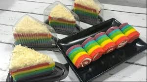 Rollpin nastar gulung rollingpin nastar gulung cetakan nastar gulung. Resep Rainbow Cake Kukus 4 Telor Enak Lembut Resephernis Com