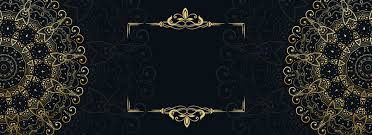 الذهب الأسود بطاقة دعوة الزفاف أوروبا وأمريكا الإطار داكن ذهب صورة الخلفية للتحميل مجانا