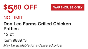 Maybe you would like to learn more about one of these? Don Lee Farms On Twitter Hey Costco Fans Our Grilled Antibiotic Free Chicken Patties Are Now 5 60 Off Get Them While Supplies Last Costco Costcodeals Costcohaul Costcosavings Https T Co Qgx9vosayl
