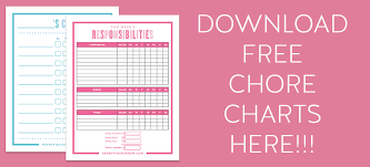 the best way to make a chore chart in 2019 free printable