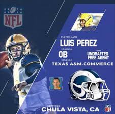 (h/t espn) cruz is the 50th recipient of the. Test Football Academy Big Shout Out To Qb Luis Perez Perezluisqb For His Mini Camp Invite To The Rams The Journey Continues Rams Nfl Nfldraft Combine Texasamcommerce Innerarmour Usa Carnosyn Fuel4lifemeals Myzonemoves