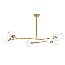 George Oliver Bayboro 5 Light Sputnik Modern Linear Chandelier Reviews Wayfair