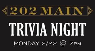 We've got 11 questions—how many will you get right? Trivia Night 202 N Main St Conroe Tx 77301 2860 United States 22 February 2021