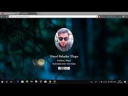 Create Simple Personal Website In Html Css With Source Code Personal Profile Website Design Html Youtube Using google sites to get a free personal website.