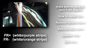 Typical is 8 or 4 ohm loads. Stereo Wiring Diagram Ford F150 2015 And Up Youtube