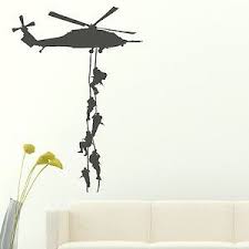 Marines Military Transfers Helicopter Sticker Bedroom Art Boys Army Ne30 Ebay Army Decor Army Bedroom Boys Bedrooms