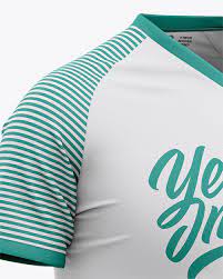 Download Men S V Neck Soccer Jersey Mockup Front Half Side View Of Soccer T Shirt In Apparel Mockups On Yellow Images Object Mockups