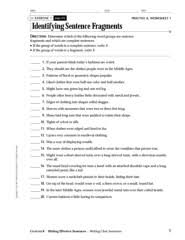 Sentence and fragment select the sentence and fragment. Exercise 1 Practice A Worksheet 1 Identifying Sentence Pages 1 9 Flip Pdf Download Fliphtml5