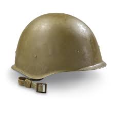 russian military surplus wwii helmet olive drab used