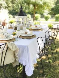Table settings can vary widely, from utterly informal to entertain close friends, to the perfect way to set your table for a grand gala or for a wedding. Spring Outdoor Table Ideas Hallstrom Home