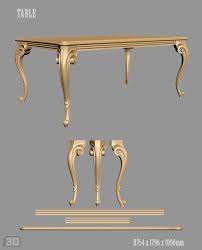 A1107 Table 3d Models For Cnc Router Cnc Machine Design Classic Furniture Victorian Furniture