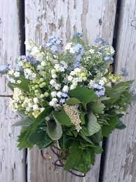 Teleflora's be happy® bouquet with roses $37.00 buy now >. Mini Bouquet Of Forget Me Nots And Lily Of The Valley Lily Of The Valley Bouquet Wedding Bouquets Lily Of The Valley Bridal Bouquet
