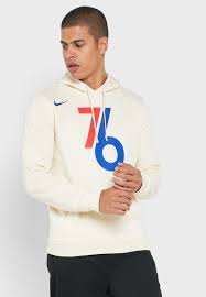 Mens nike cream philadelphia 76ers city edition 20 lightweight dna full snap jacket. Buy Nike Beige Philadelphia 76ers Hoodie For Men In Mena Worldwide Cd3256 280