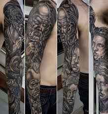 A tattoo of apollo often represents the arts, prophecy, and knowledge. Greek Sleeve Tattoo Ideas Novocom Top