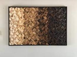 Wood Wall Art Xl 40x60geometric Wood Art Gradient Wood Art Etsy In 2021 Rustic Art Geometric Wood Art Reclaimed Wood Art