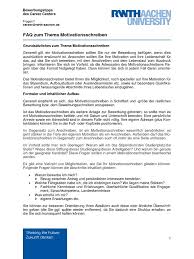 Faq Motivationsschreiben Pdf