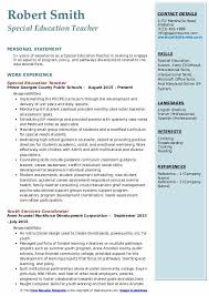 Special education teacher resume examples & samples. Special Education Teacher Resume Samples Qwikresume