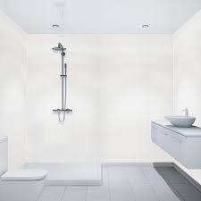 Together with the mirror, general lighting. Multipanel Matt White 2700mm X 250mm Bathroom Ceiling Panels
