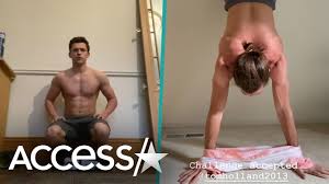 Jake gyllenhaal shirtless as he enjoys holiday in st barths. Jake Gyllenhaal Tom Holland Flex Muscles In Upside Down Shirtless Strength Challenge Youtube