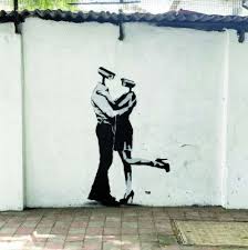 A banksy artwork showing mp's in the houses of common as chimpanzees other artists were invited to join banksy in creating works of art during the festival. Mumbai S Banksy