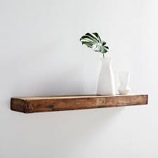 Greenco 4 cube floating shelves, gray finish. Reclaimed Solid Pine Floating Shelf