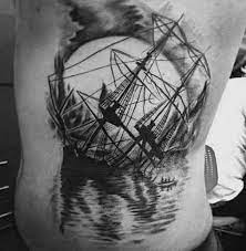 Similarly sinking ship tattoos have a long tradition of use as a sailor memorial and a commemorative symbol for those lost at sea. 40 Sinking Ship Tattoo Designs For Men Shipwreck Ink Ideas