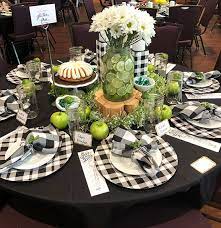 Keep centerpieces below eye level or less than 12 inches tall. How To Decorate A Round Table
