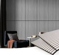 Art3d Panele akustyczne 60 x 120 cm MDF 2 drewniane panele akustyczne  Panele akustyczne 3D na ściany Dźwiękochłonna okładzina ścienna i sufitowa  o ...