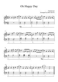 Download Oh Happy Day Easy Piano Solo Sheet Music By Traditional Digital Sheet Music Sheet Music Easy Piano