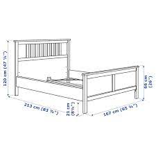 Ikea malm bed frame size full 3d warehouse. Hemnes Bed Frame White Stain Luroy Queen Ikea