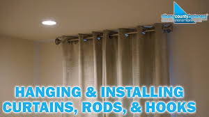 Customizing ikea curtains and a diy industrial curtain rod. How To Install Curtain Rods Hang Curtains Diy Home Improvement Youtube