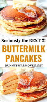 The Best Buttermilk Pancakes Ever Pancake Recipe Buttermilk Buttermilk Recipes Pancake Recipe Easy