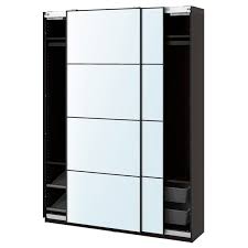 | 11 home products that will help you stay organized for life Pax Auli Wardrobe Combination Black Brown Mirror Glass Ikea