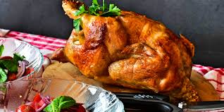 The ingredients include pieces of chicken, onions, shallots, garlic, tarragon, tomatoes, cream. Voici Une Delicieuse Recette De Poulet Au Vinaigre
