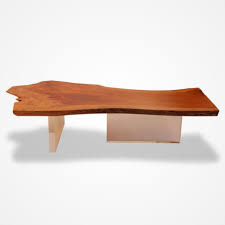 The farnsworth coffee table shows off the natural beauty of a unique live edge black walnut slab. Floating Jatoba Wood Slab Coffee Table And Acrylic Base Rotsen Furniture